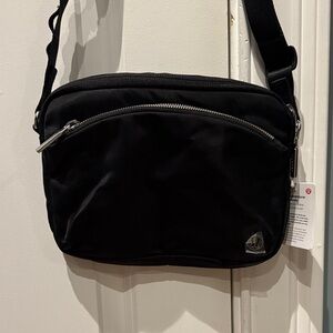 lululemon athletica Black Messenger Bag